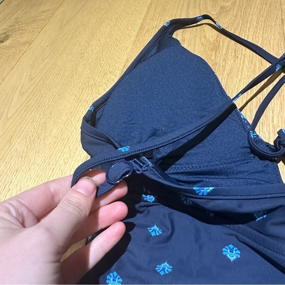SEAFOLLY  SUNFLOWER BLUE V NECK SWIMSUIT - Picture 7 of 13